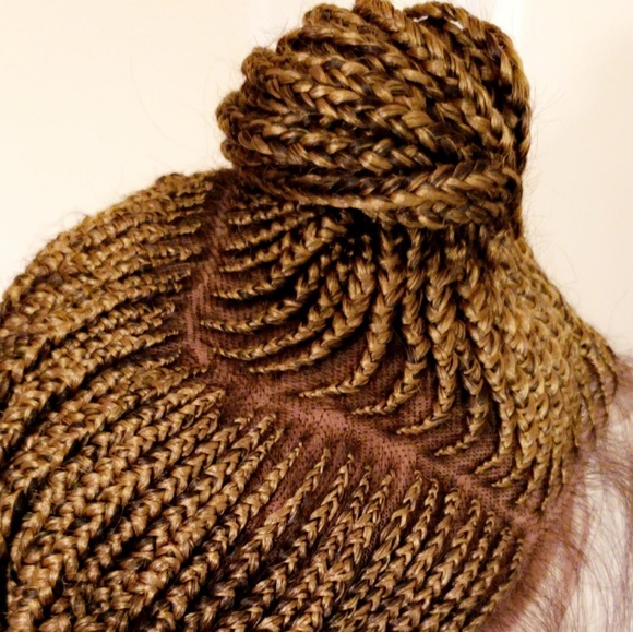 Braided Lace Front Wig - Gold #27 - Picture 5 of 6